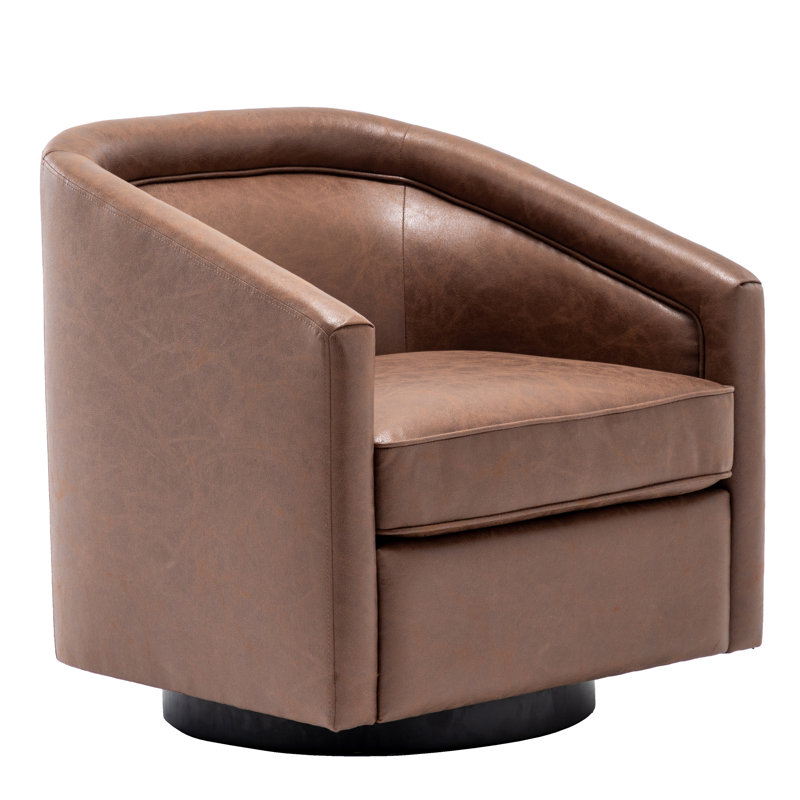 Sand & Stable Kiersten Upholstered Swivel Barrel Chair & Reviews Wayfair
